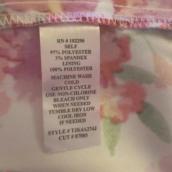 Baddie Sundress Cruise Pool Party Floral Medium Mini Red Tropical Babydoll - Picture 4 of 4